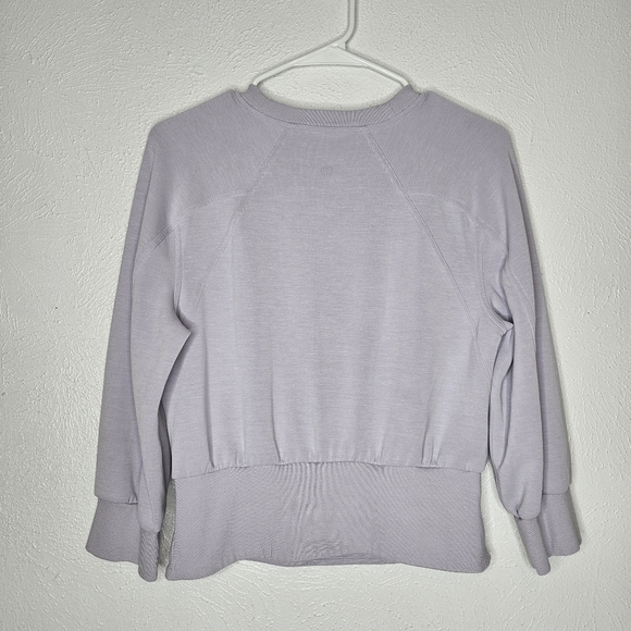 Lululemon Softstreme Ribbed Hem Pullover Sweater Faint Lavender Women's Size 6 - Picture 7 of 11